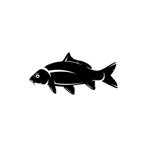 Połowy Karpi Logo Ryb — Wektor stockowy