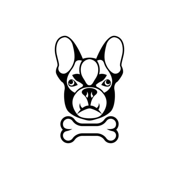 Διάνυσμα Κεφαλής Σκύλου Πρόσωπο Για Ρετρό Hipster Λογότυπα Εμβλήματα Κονκάρδες — Διανυσματικό Αρχείο