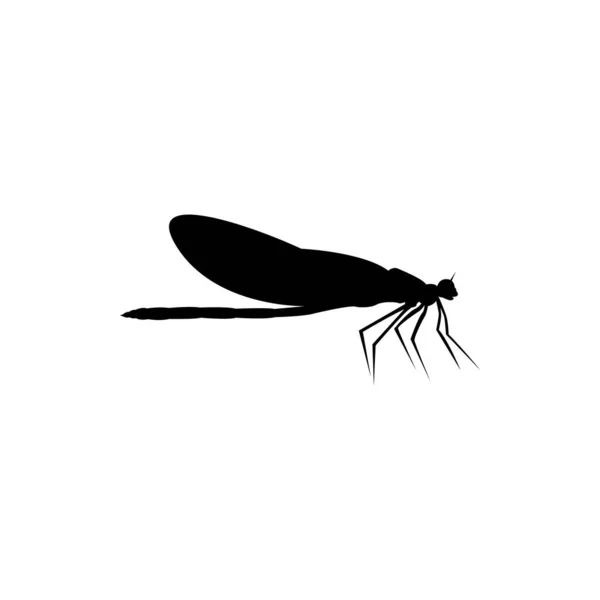 Libelle Silhouet Icoon Vectorafbeeldingen — Stockvector