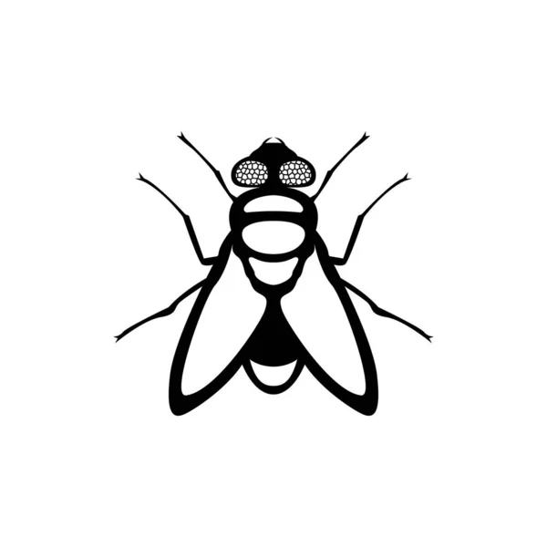 Mosca Signo Vector Icono — Archivo Imágenes Vectoriales