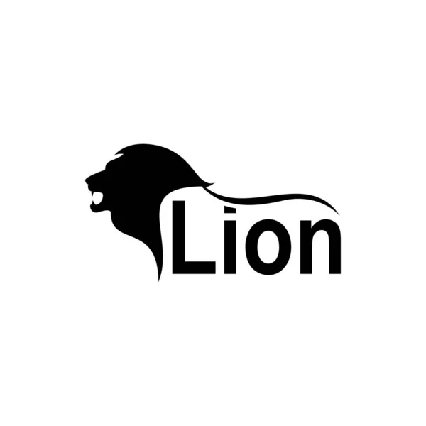 Vector Lado Vista Silueta León Para Logotipos Retro Emblemas Insignias — Archivo Imágenes Vectoriales