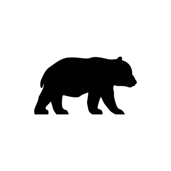 Silhueta Urso Panda Vector —  Vetores de Stock