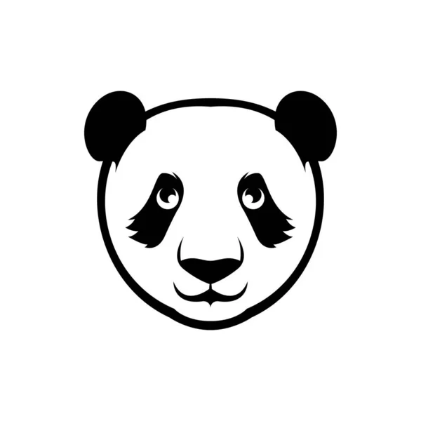 Vektor Panda Björnhuvud — Stock vektor