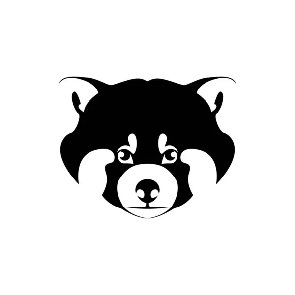 Tête Panda Vecteur Logo Zoo — Image vectorielle