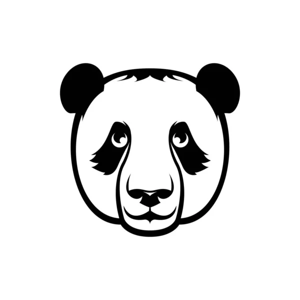 Vektorová Panda Medvědí Hlava — Stockový vektor