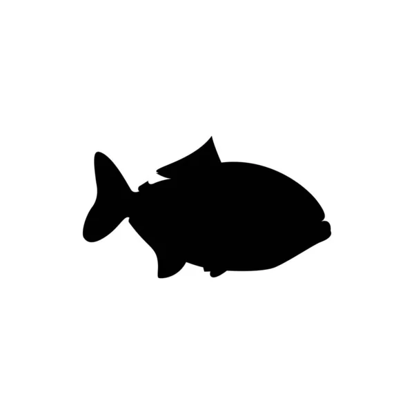 Projekt Logo Ryby Piranii — Wektor stockowy