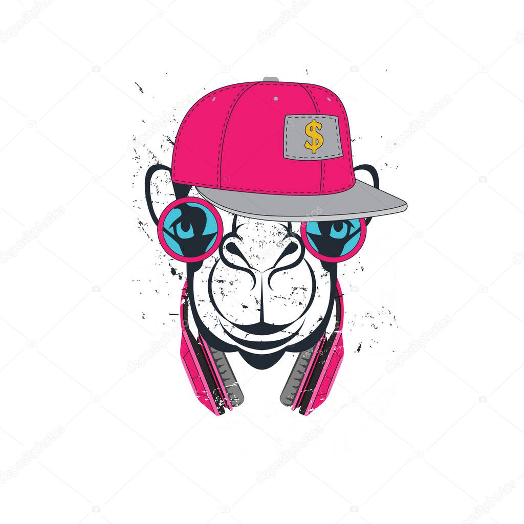 HIPSTER camel print for t-shirt