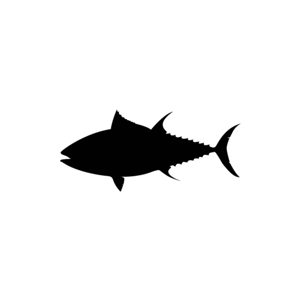 Thunfisch Vektorsilhouette — Stockvektor