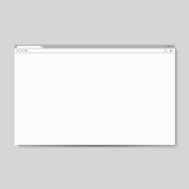 tarayıcı penceresi boş vektör çizimi