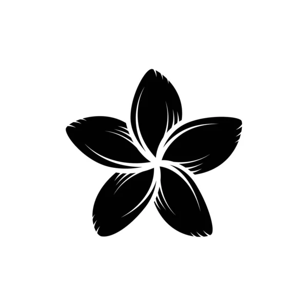 Vintage Negro Blanco Floreciente Plumeria Flores Concepto Sobre Fondo Blanco Vectores De Stock Sin Royalties Gratis