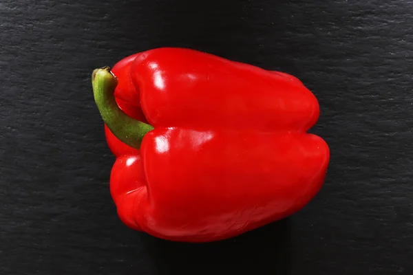 Fotografie Van Een Rode Paprika Leisteen Voor Voedselachtergrond — Stockfoto