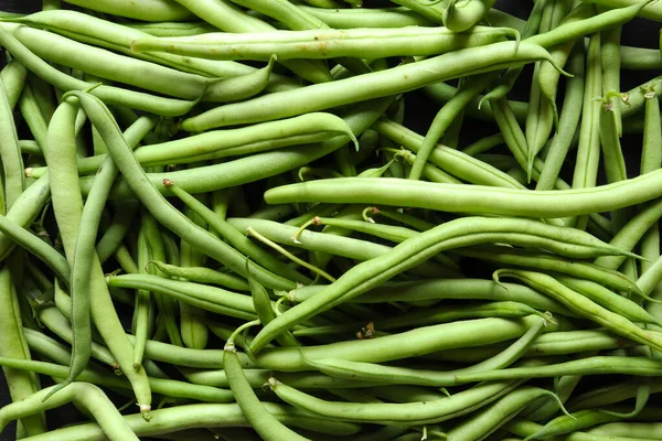 Photography of green beans for food background / French bean also called string bean is a variety of fleshy bean in pods that can reach a length of 15 cm