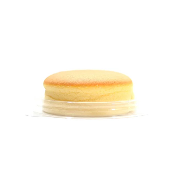 Manteiga Cheesecake Caseiro Isolado Fundo Branco — Fotografia de Stock