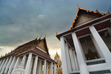 Loha Prasat Wat Ratchanadda tapınakta bu mimari ve Budist tapınakları Bangkok güzelliği..