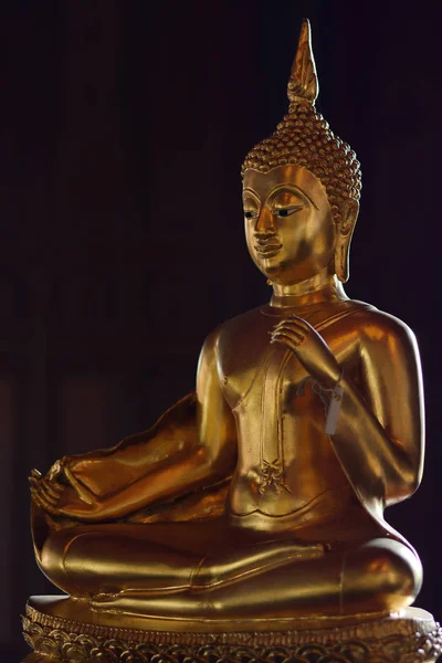 Stato Del Buddha Dorato Nello Stile Artistico Come Sfondo — Foto Stock