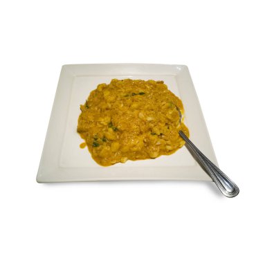 kızartılmış Yengeç köri tozu ile karıştırın