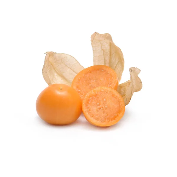 Cape Gooseberry Fruit Isolate White Background — Stock Photo, Image