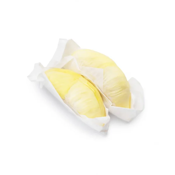 Durian Tropikal Meyvesi Beyaz Arkaplanda Izole — Stok fotoğraf