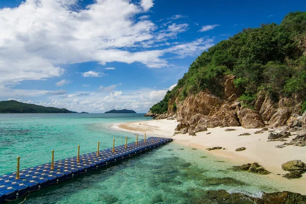 Prachtig Tropisch Eiland Strand Koh Kham Sattahip Chonburi Thailand — Stockfoto