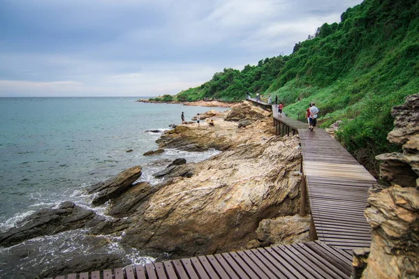 Rayong Tailandia Septiembre 2020 Hermosa Playa Rocas Parque Nacional Khao — Foto de Stock