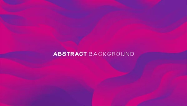 Abstrakte 3D-Farbverlauf wellige Formen Komposition Hintergrund. Vektorillustration — Stockvektor