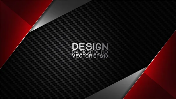 Vector Design Trendy Technologisch Concept Frame Grens Dimensie Door Koolstofvezel — Stockvector