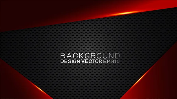 Vector Design Trendy Technologisch Concept Fame Grens Dimensie Door Koolstofvezel — Stockvector