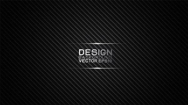 Vector ontwerp trendy en technologie concept achtergrond. Donkere koolstofvezel textuur en kopieer ruimte op donkere achtergrond, Abstract futuristische technologie template. — Stockvector