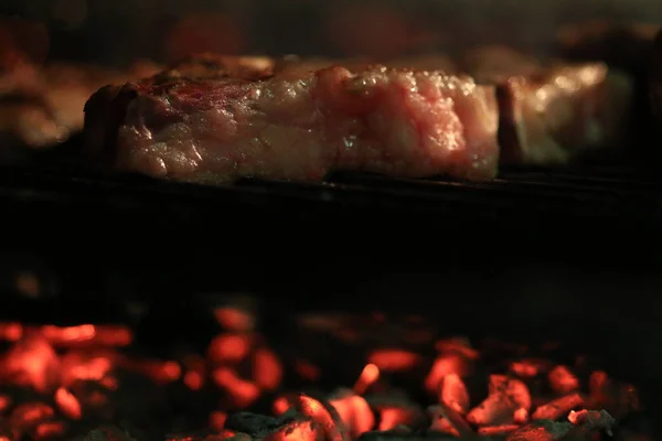 Cottura Carne Grill —  Fotos de Stock