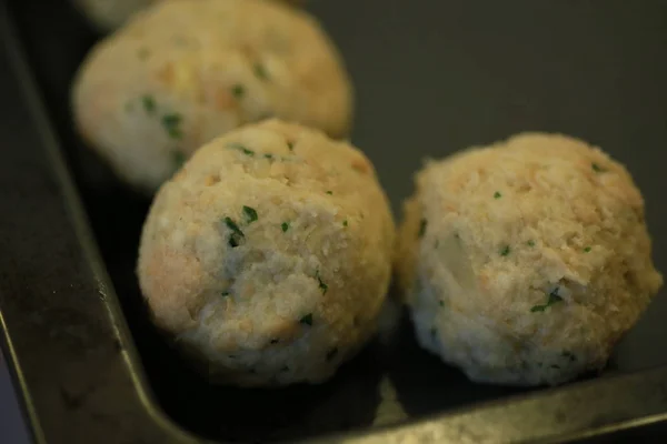 Preparación Canederli Tipici Alto Adige — Foto de Stock