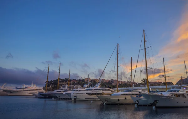 Uitzicht Jachthaven Monaco Monte Carlo — Stockfoto