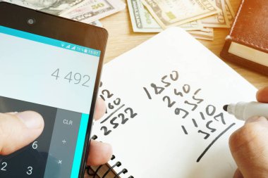 Adam akıllı telefon numaraları ev mali hesaplanması ile.