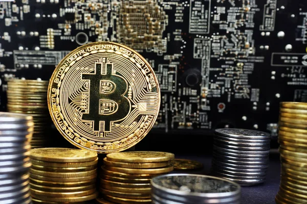 Dijital para incelemesi. Bitcoin Btc ve diğer sikke.