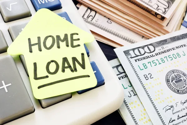 Home Loan Concept Calculator Money — Stock Photo, Image