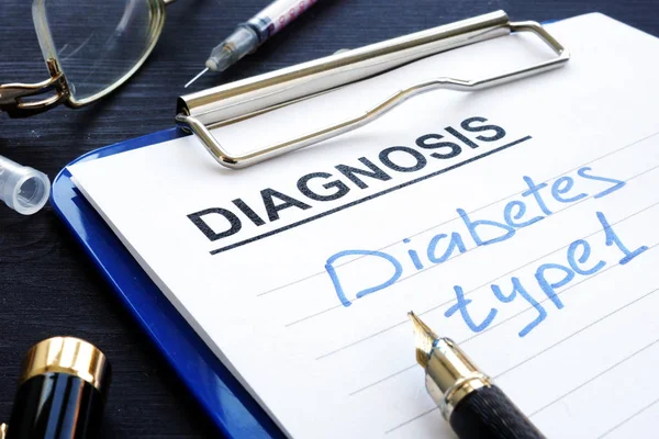 Diabetes Typ Arztbericht — Stockfoto