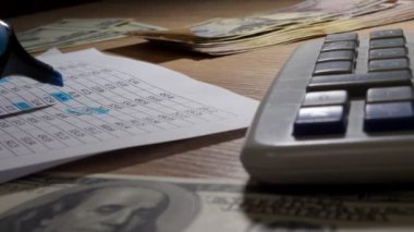 Küçük işletme finansal denetim. Adam kontrol hesap kitap.