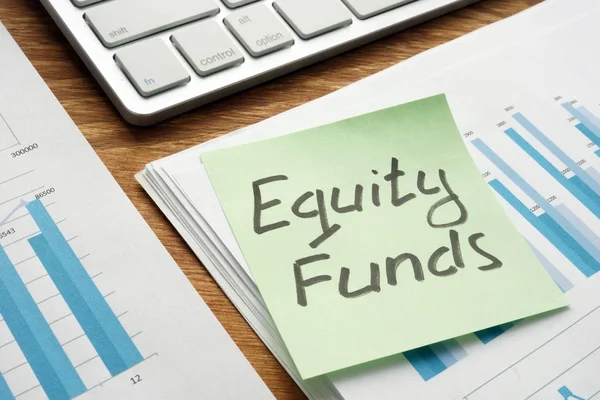 Fundos Capital Mútuo Escritos Num Pedaço Papel — Fotografia de Stock