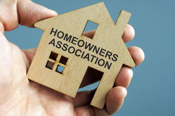 Homeowners Association Hoa Scritto Modello Casa — Foto Stock