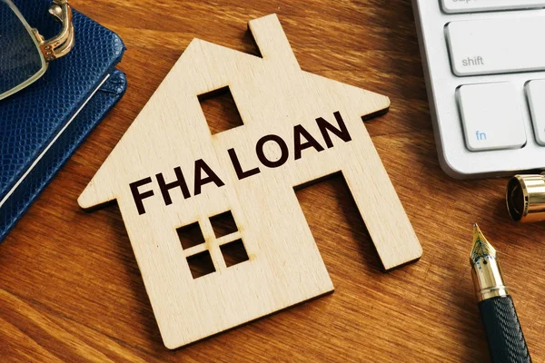 Fha Loan Written Model Home — Stock Photo, Image