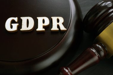 Harfler Gdpr genel veri koruma Yönetmeliği ve tokmak.