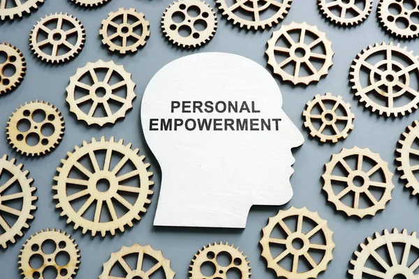 Personal Empowerment written on the head shape. — Stock Photo, Image