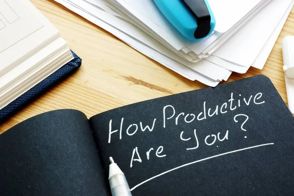 Mennyire produktív a kérdésed. Termelékenységi koncepció. — Stock Fotó