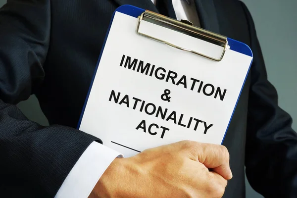 Layer holds Immigration and Nationality Act INA — Stock Photo, Image