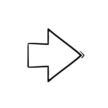 el çizimi doodle ok koleksiyonu vektörü