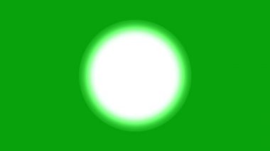 Yeşil ekran arka planına sahip güneş ışığı hareketi grafikleri