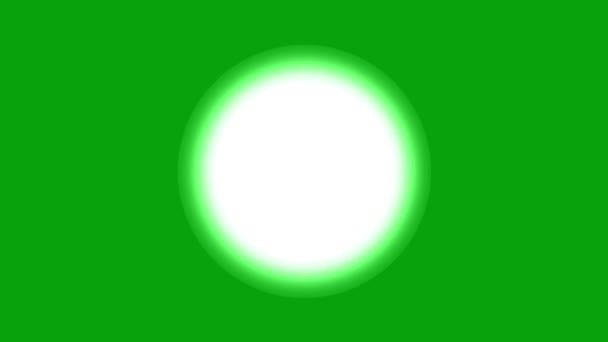 Sole Grafica Movimento Luce Con Sfondo Schermo Verde — Video Stock