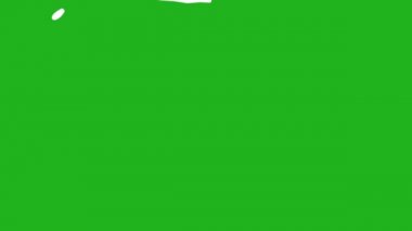 Yeşil ekran arkaplan ile hız çizgileri hareket grafikleri