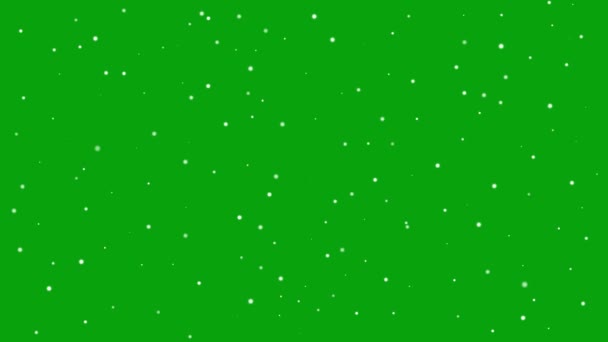 緑の画面の背景を持つTwinkling星のモーショングラフィックス — ストック動画