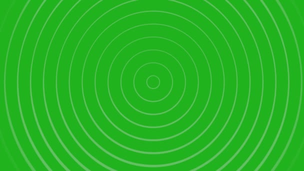 Anneaux circulaires graphiques de mouvement avec fond vert