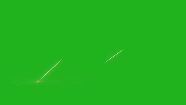 具有绿色屏幕背景的子弹射击运动图形 — 图库视频影像